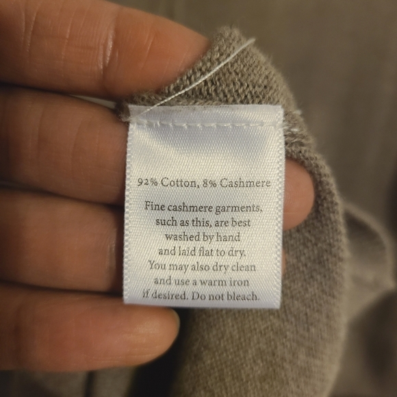 GenTeal | Men's Brown Quarter Zip Cashmere Blend Sweater (Size XXL) - Picture 4 of 11